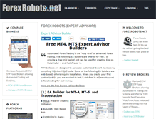 Tablet Screenshot of forexrobots.net